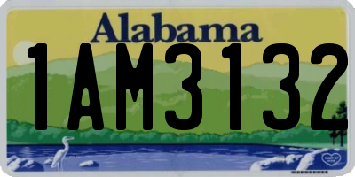 AL license plate 1AM3132