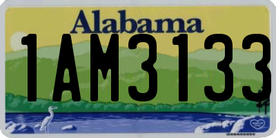 AL license plate 1AM3133