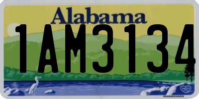 AL license plate 1AM3134