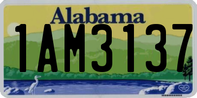 AL license plate 1AM3137
