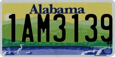 AL license plate 1AM3139