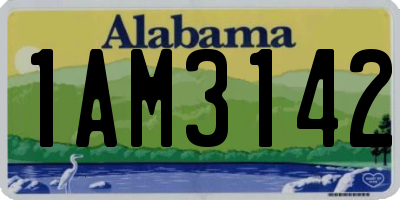AL license plate 1AM3142