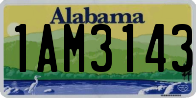 AL license plate 1AM3143