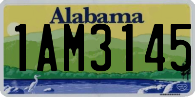 AL license plate 1AM3145
