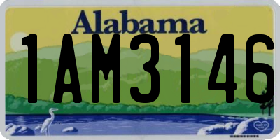 AL license plate 1AM3146