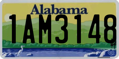 AL license plate 1AM3148