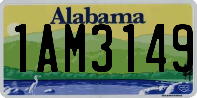 AL license plate 1AM3149