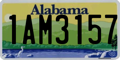AL license plate 1AM3157