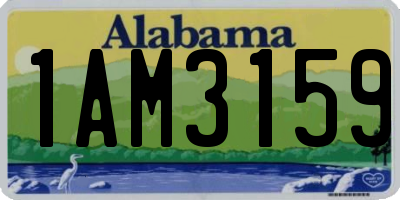 AL license plate 1AM3159