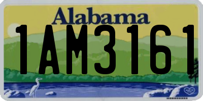 AL license plate 1AM3161