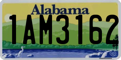 AL license plate 1AM3162