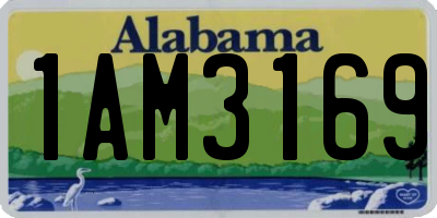 AL license plate 1AM3169
