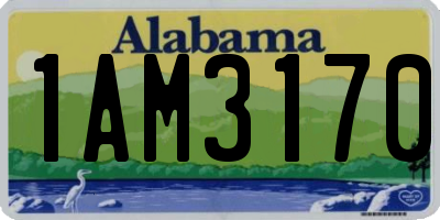 AL license plate 1AM3170