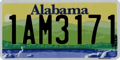 AL license plate 1AM3171