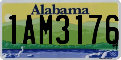 AL license plate 1AM3176