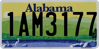 AL license plate 1AM3177