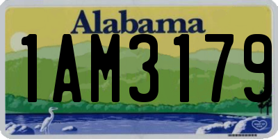 AL license plate 1AM3179