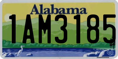 AL license plate 1AM3185