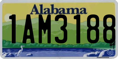 AL license plate 1AM3188