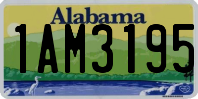 AL license plate 1AM3195