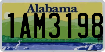 AL license plate 1AM3198