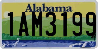 AL license plate 1AM3199