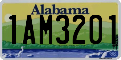 AL license plate 1AM3201