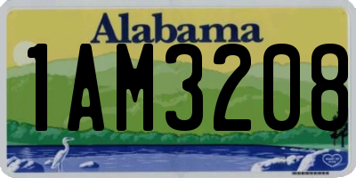 AL license plate 1AM3208
