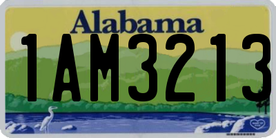 AL license plate 1AM3213