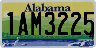 AL license plate 1AM3225
