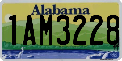 AL license plate 1AM3228