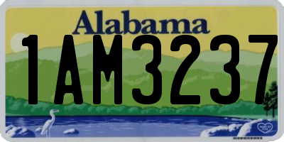 AL license plate 1AM3237