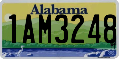 AL license plate 1AM3248