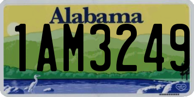 AL license plate 1AM3249
