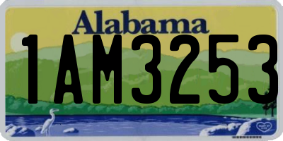AL license plate 1AM3253