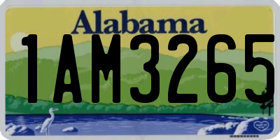 AL license plate 1AM3265