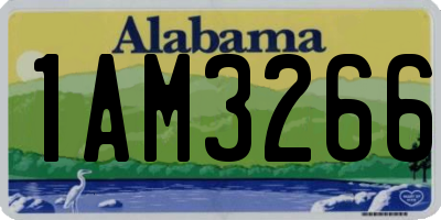 AL license plate 1AM3266