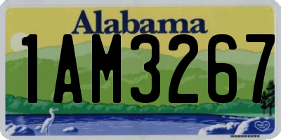 AL license plate 1AM3267