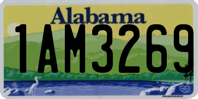 AL license plate 1AM3269