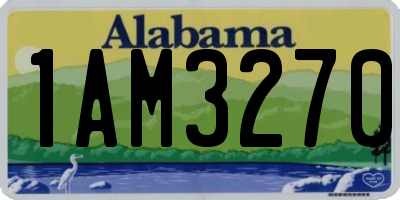 AL license plate 1AM3270