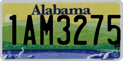 AL license plate 1AM3275