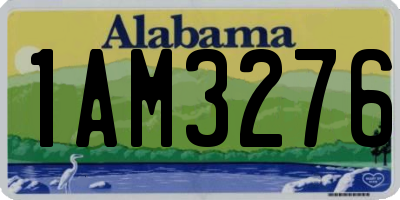 AL license plate 1AM3276