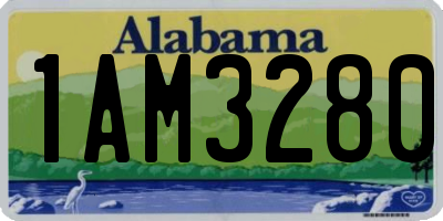 AL license plate 1AM3280