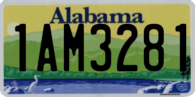 AL license plate 1AM3281