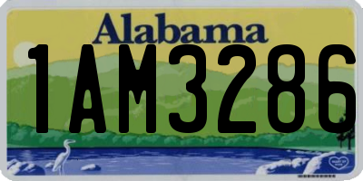 AL license plate 1AM3286