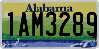AL license plate 1AM3289
