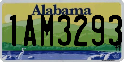 AL license plate 1AM3293