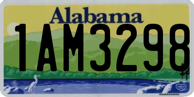 AL license plate 1AM3298