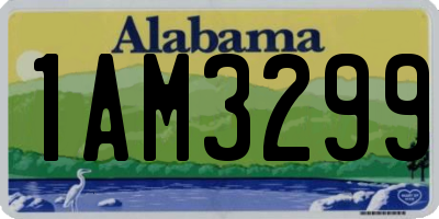 AL license plate 1AM3299