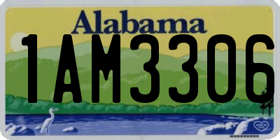 AL license plate 1AM3306